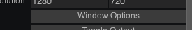 Select Window Options.